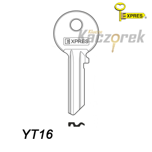 Expres 140 - klucz surowy mosiężny - YT16